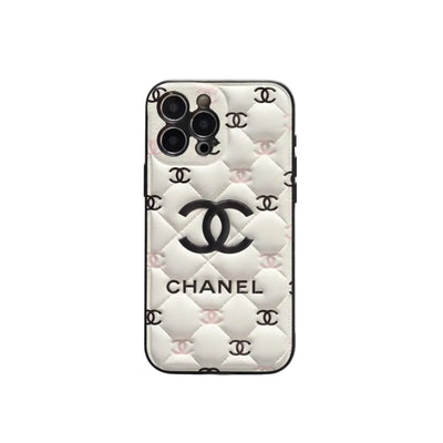 Embossed Chanel iPhone Case: Classic Luxury Design