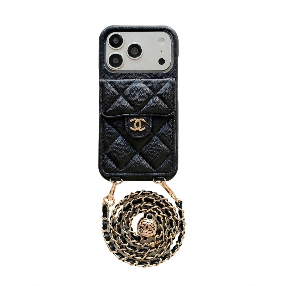 Luxury Leather Crossbody Wallet Case for iPhone 13-18 Pro & Pro Max
