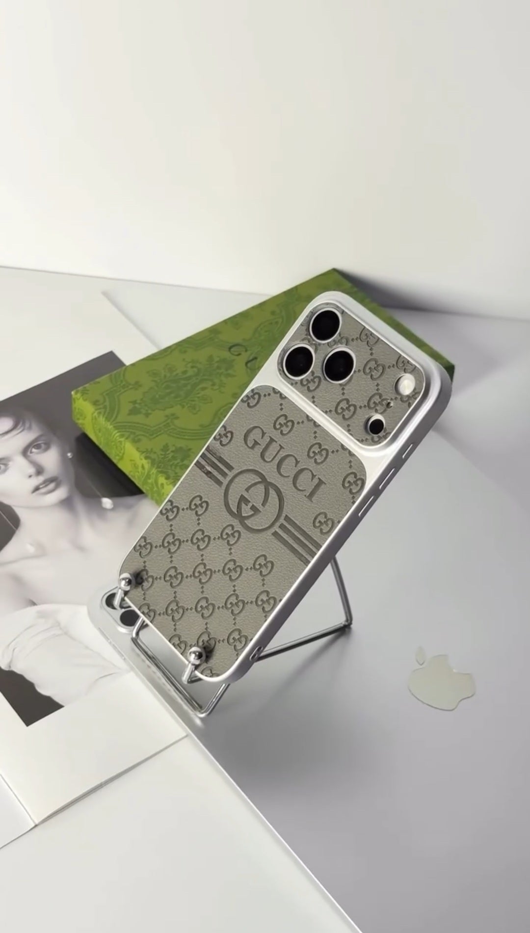 Luxury Leather GG iPhone Case