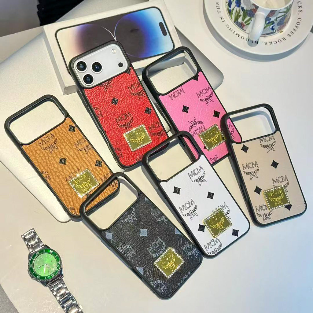 Luxury iPhone Case MCM Style for 13-17 series