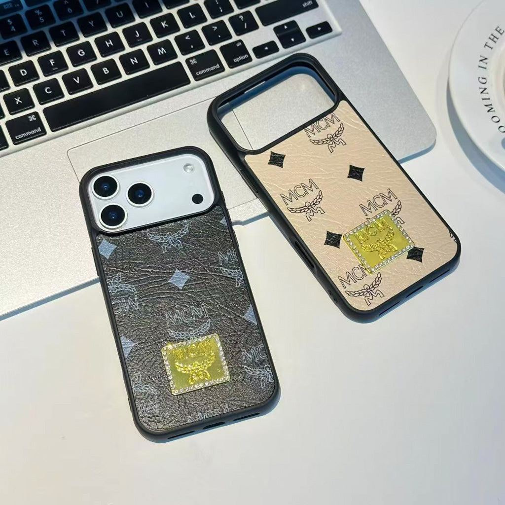Luxury iPhone Case MCM Style for 13-17 series