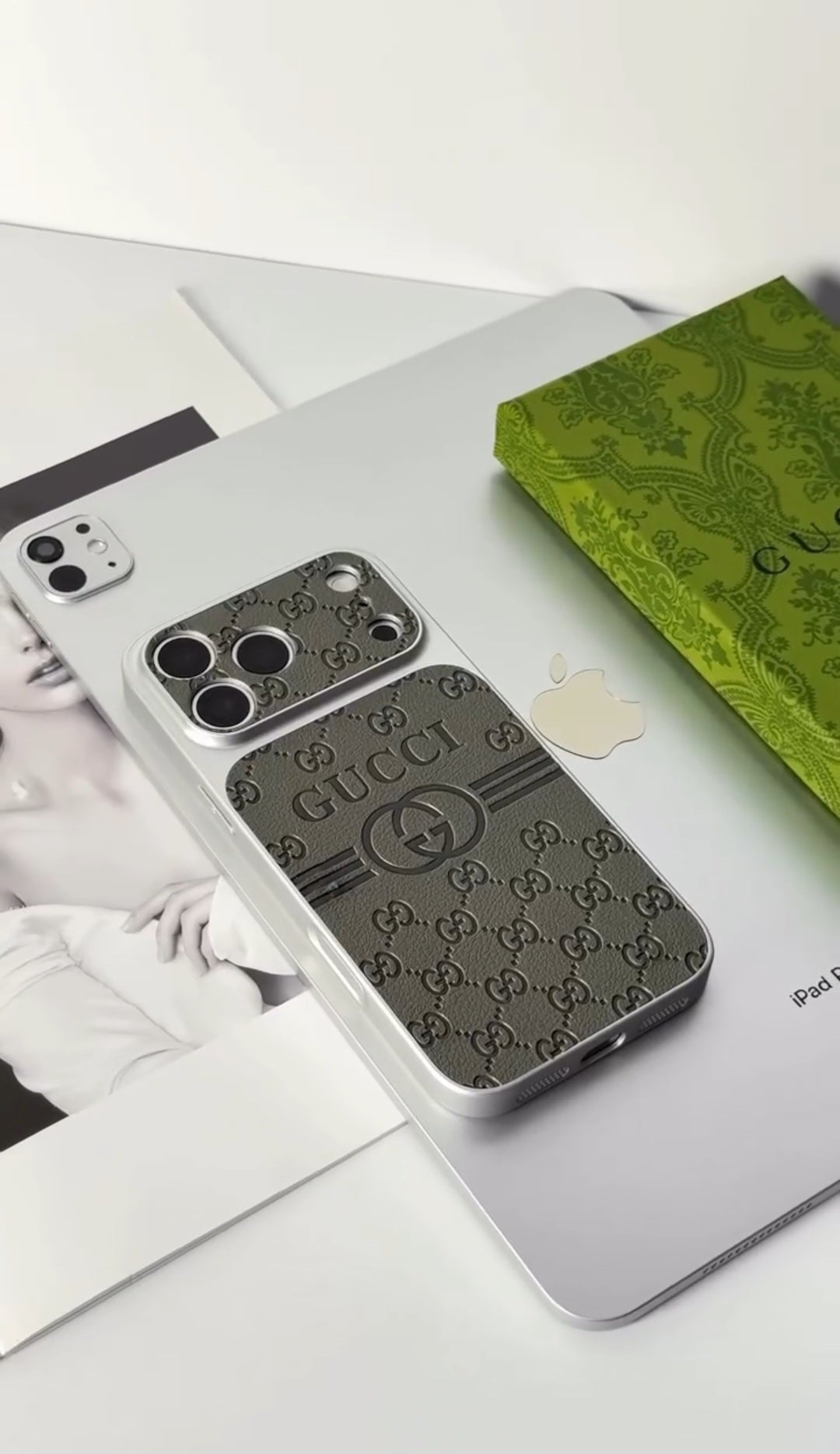 Luxury Leather GG iPhone Case
