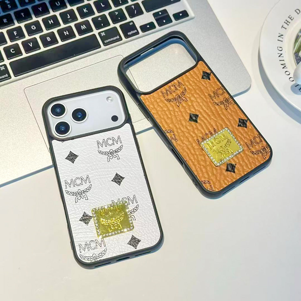 Luxury iPhone Case MCM Style for 13-17 series