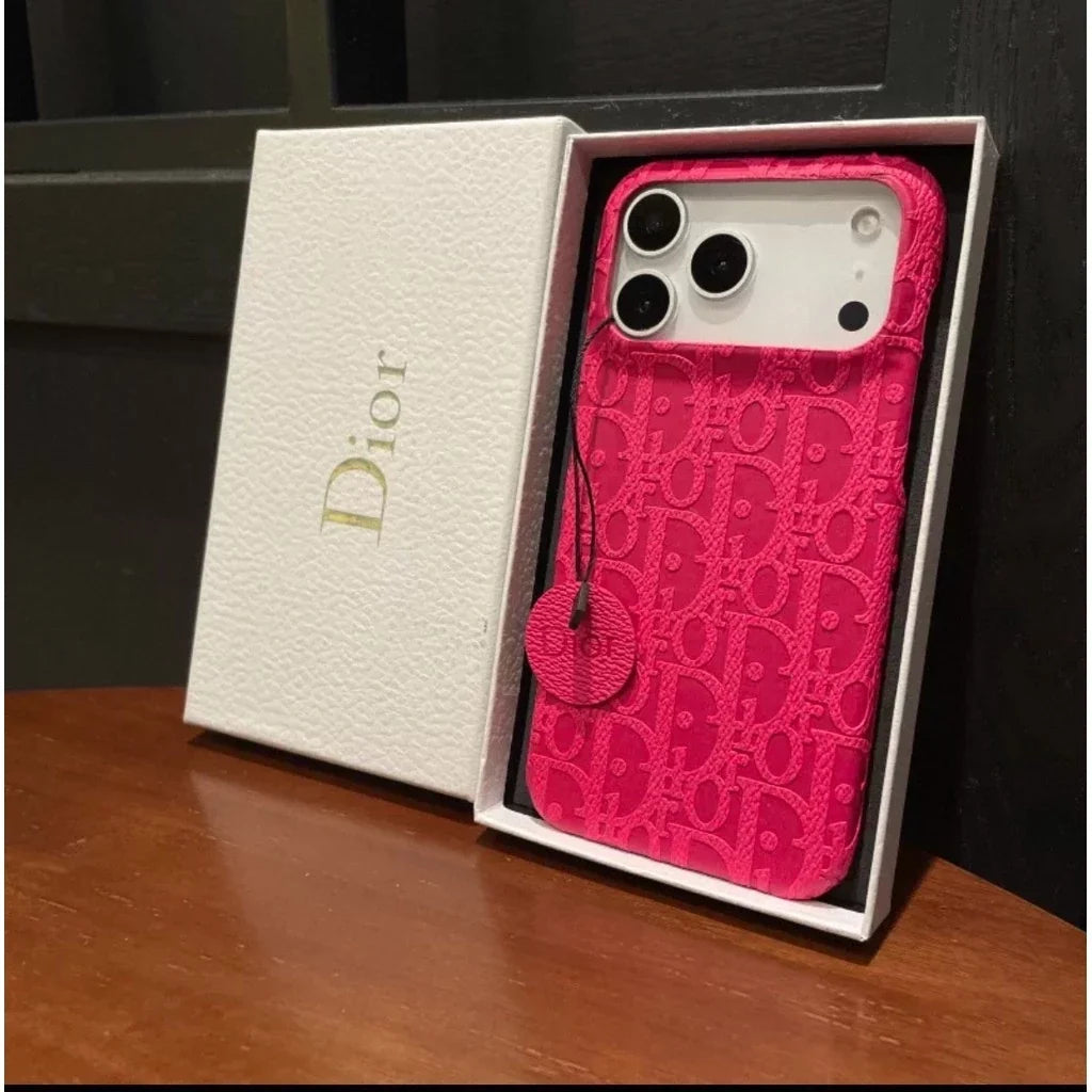 Full Orange Dior Oblique Case - iPhone 12-18 Pro & Pro Max