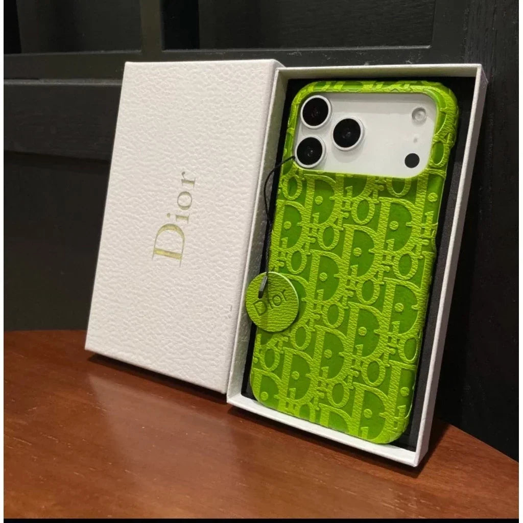 Full Orange Dior Oblique Case - iPhone 12-18 Pro & Pro Max