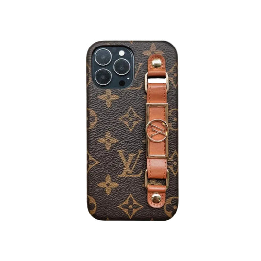LUXURY LEATHER  WRIST BAND IPHONE CASE theroxymob
